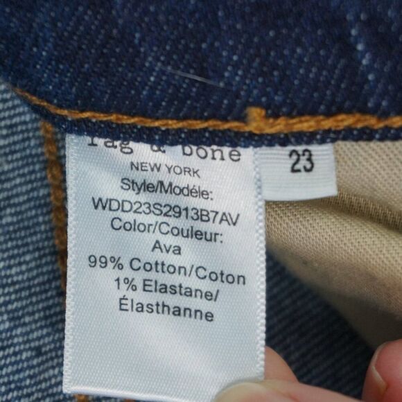 New Rag and Bone Wren High Rise Slim Straight Jeans in Ava size 23 - Picture 16 of 16
